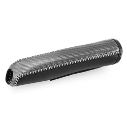 Carbon Fiber Leather Handbrake Cover - Protective Sleeve for Car Interior Enhancement (GRAY)