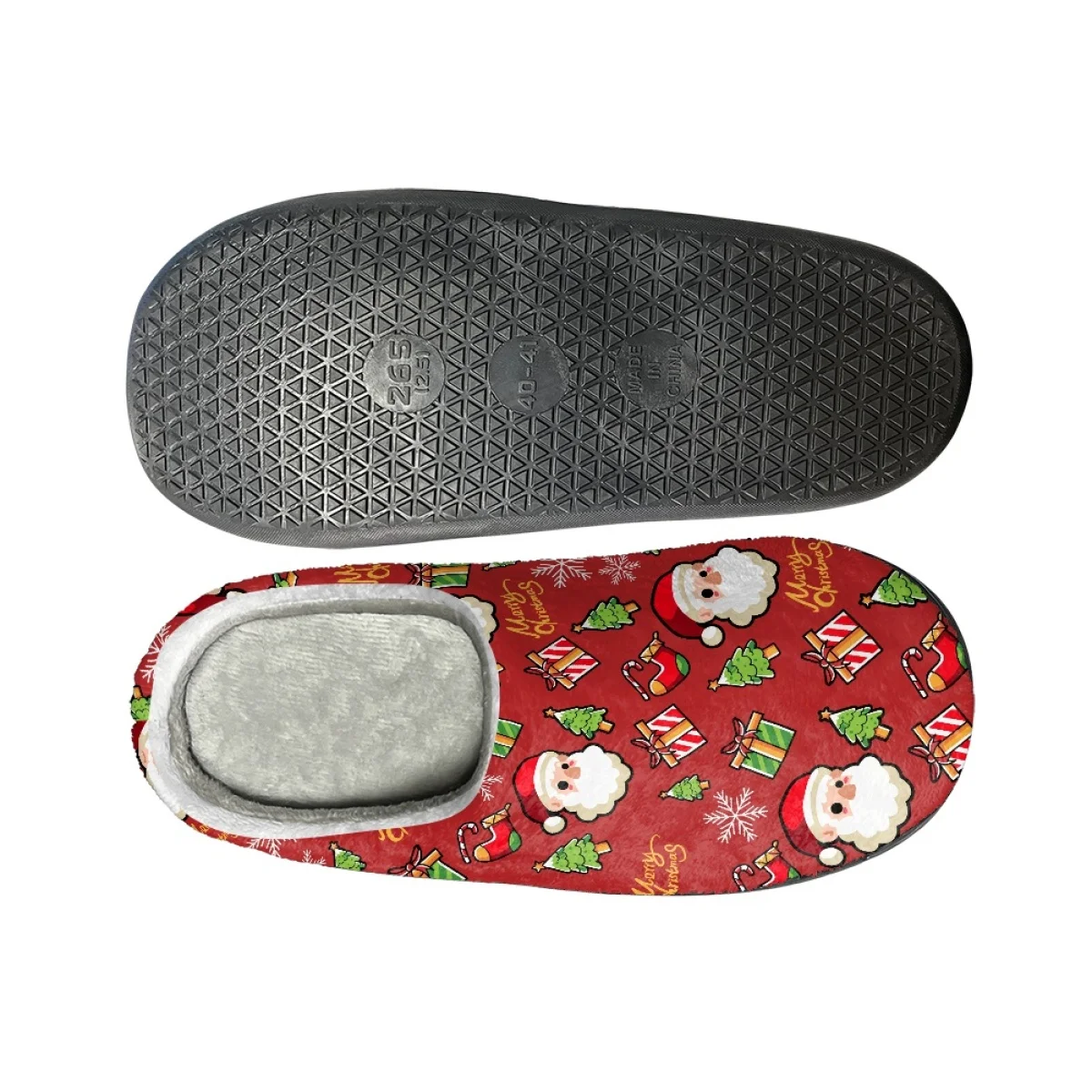Christmas Design Warm Cotton Slippers Print On Demand Casual Winter Cozy Footwear Non-Slip Home Couple Footwear Print On Demand