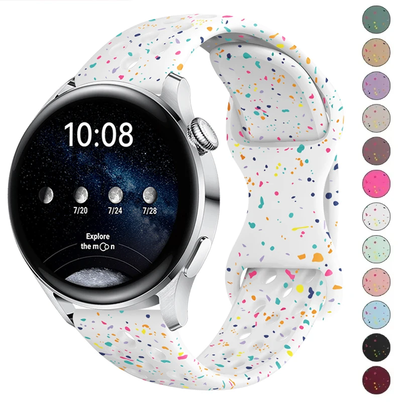 Premium 20mm Silicone Smartwatch Band - Versatile and Durable Bracelet Strap