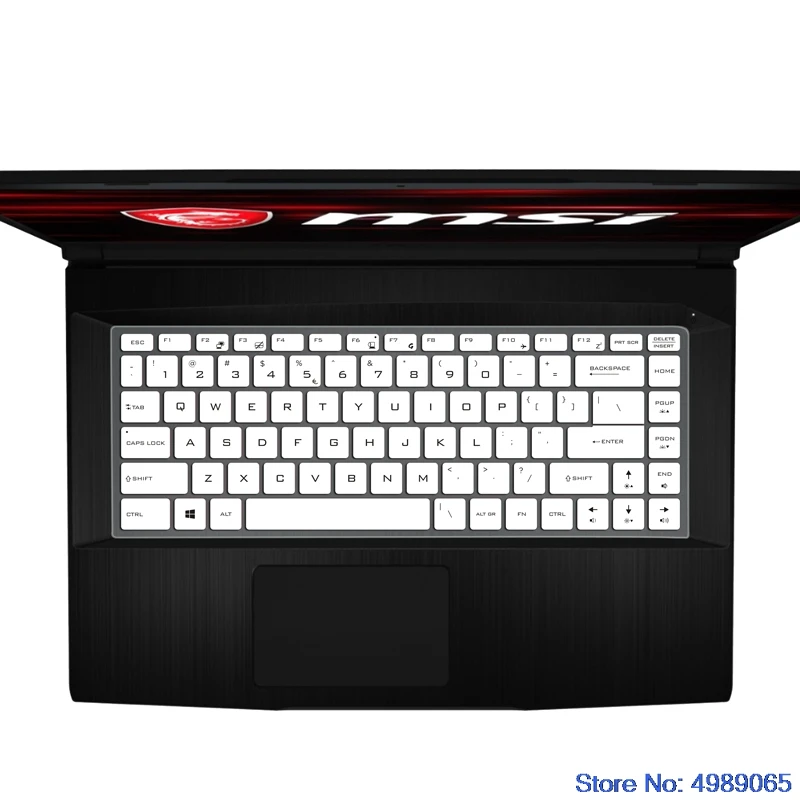 Keyboard Silicone Keyboard Skin Cover for Msi Gf63 Ps42 Ps63 P65 Gs65 8Rd 8Re 8Rb 8Rcx 8Re-014Cn 15.6