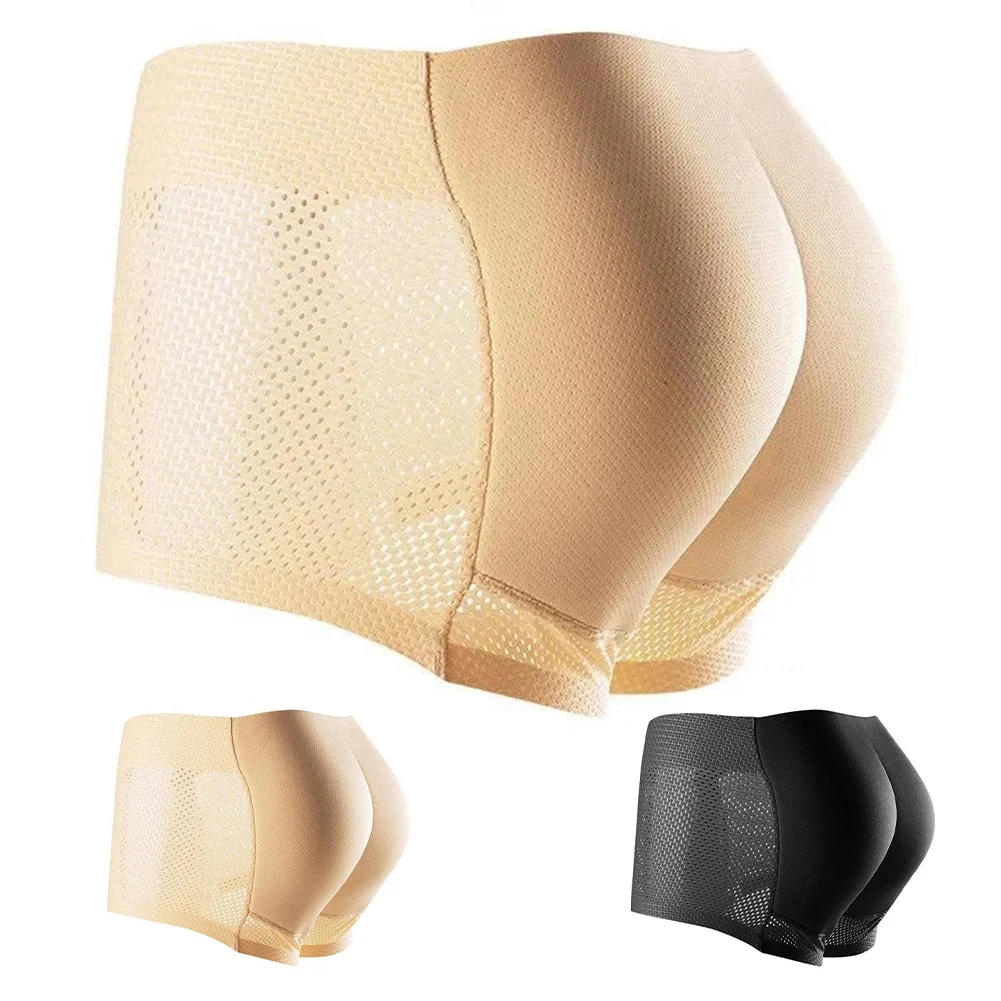 Men Hip Butt Lifter Enhancer Briefs Trunks Padded Underwear Panty Shapewear M 2XL Sizes Black/Skin Colors