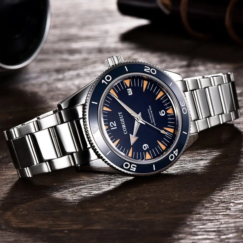 Corgeut Orologio Da Uomo Meccanico Automatico Impermeabile - Foto 3