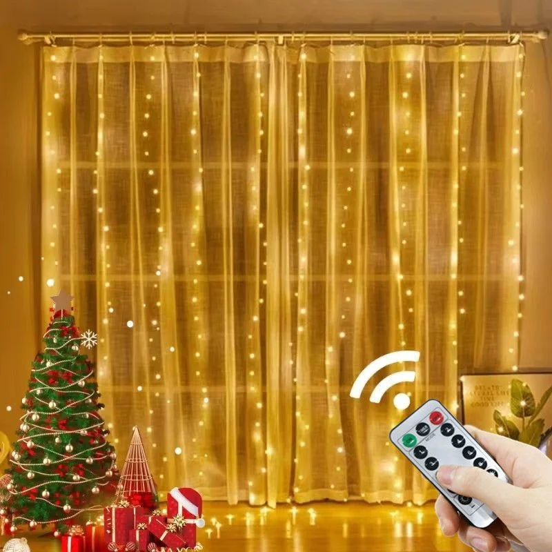 LED Curtain String Light USB Powered Indoor Lights Festoon Christmas New Year Garland Led Lights Halloween Window Decoration
