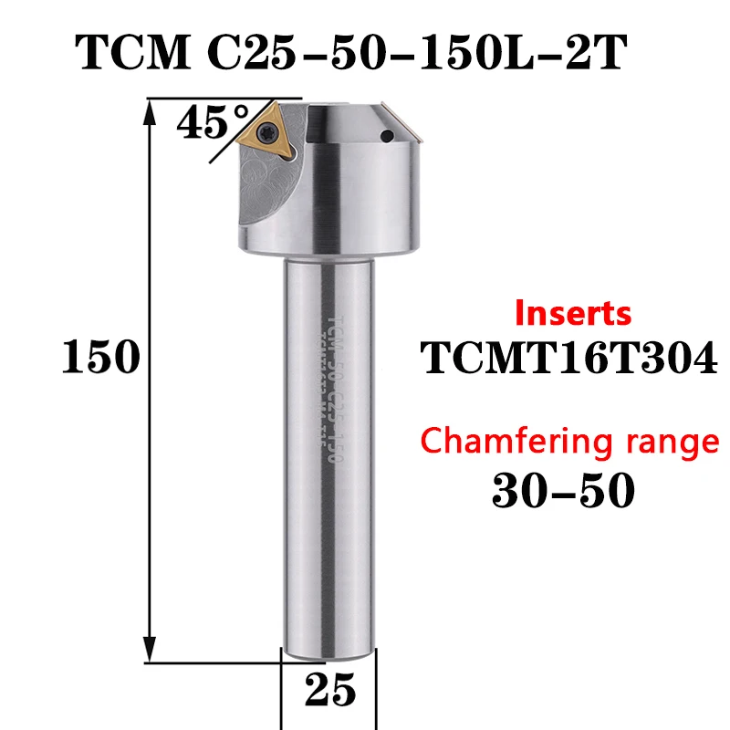 Fraise diamètre 6 mm, chanfreiner en plongeant et en tirant, carbure  micrograin revêtu TiAlN