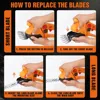 Jemi Tool Portable Cordless Electric Hedge Trimmer, 2-in-1 Handheld Hedge Machine for Mowing Lawns, Gardens, Shrubs 5