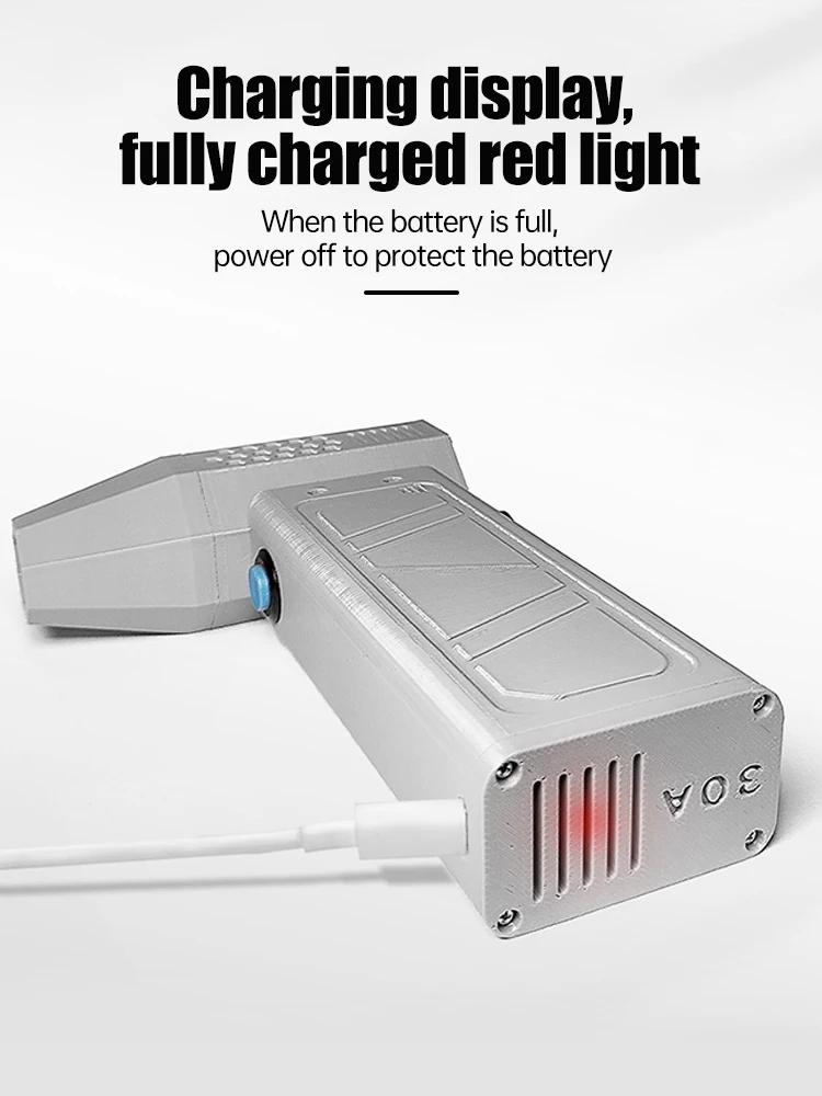 140000RPM Mini Turbo Jet Fan Brushless Motor Handheld Duct Fan 52M/S Portable Turbo Fan Type-C Charging Power Display Air Dryer 4