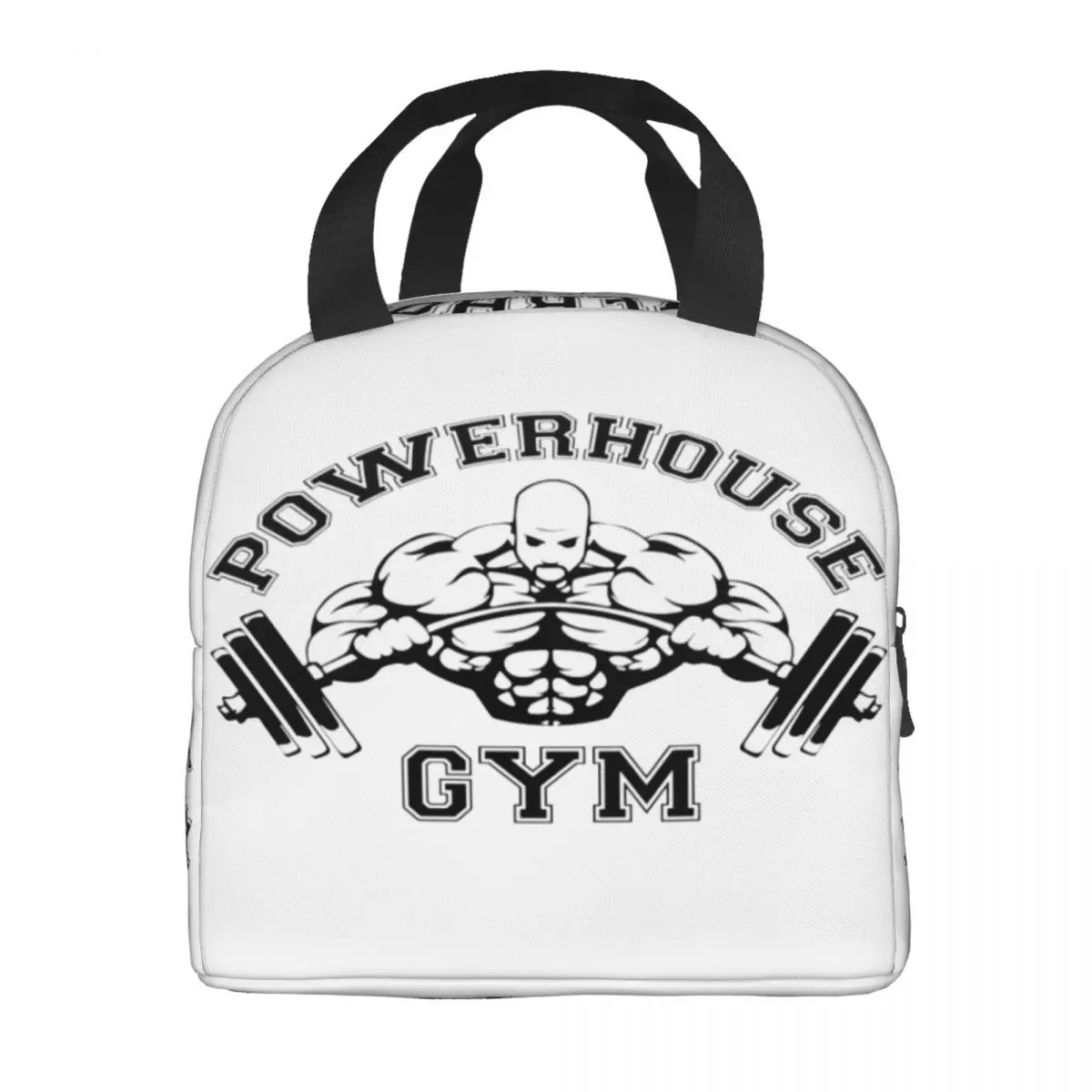 Powerhouse Gym Insulated Lunch Bags for Work School Bodybuilding Fitness Portable Thermal Cooler Bento Box Women Kids