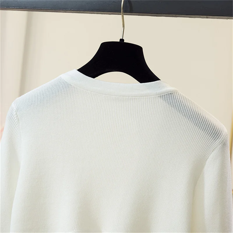 Frauen Achsel zucken solide elegante atmungsaktive Freizeit Cardigans koreanischen Stil All-Match-Schal Tops – Detail 9
