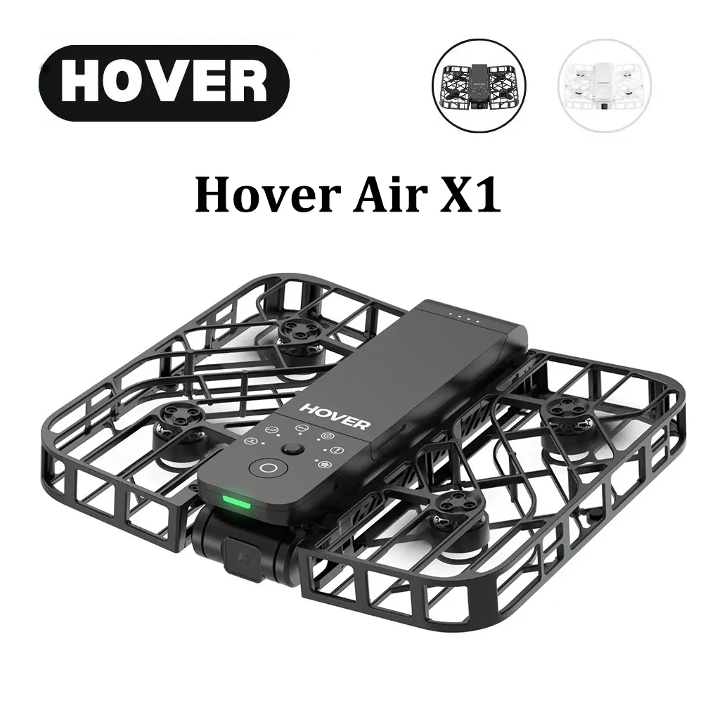 

HOVER Air X1 HoverAir x1 Self Flying Camera Pocket Sized Drone HDR Capture Palm Take Off Intelligent Flight Paths Follow Me Mode