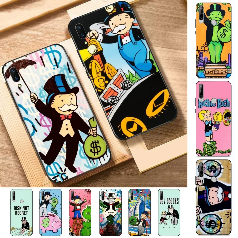 

Cartoon Luxury Dollar MonopolyS Phone Case For Huawei Y9 6 7 5 Prime Enjoy 7s 7 8 plus 7a 9e 9plus 8E Lite Psmart Shell