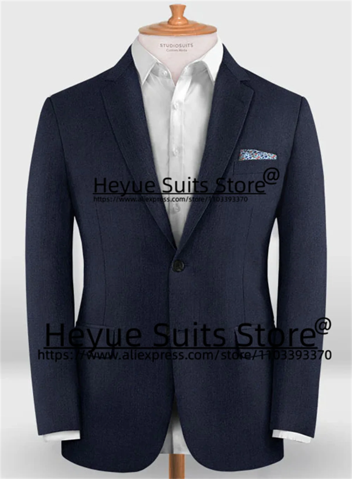 Tailor Made (XS—6XL) Black Business 3Pieces Sets Slim Fit Notched Lapel Groom Formal Tuxedos Classic Male Blazer terno masculino