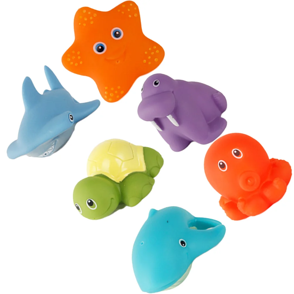 

Toddlers Bath Toy Bathtub Floating Animal Heat Bath Toy For Infant Children Playing With Water Spraying Temperature Sensing