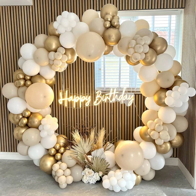 Ballons rétro vert blanc or, décorations de fête d'anniversaire pour  adultes et enfants, garçon et fille, baby shower, mariage, fournitures de  la jungle, 20 pièces - AliExpress