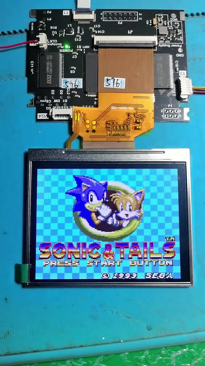 セガゲームギア用のプレラミネートLCDスクリーンキット,ips ogs,ハイ