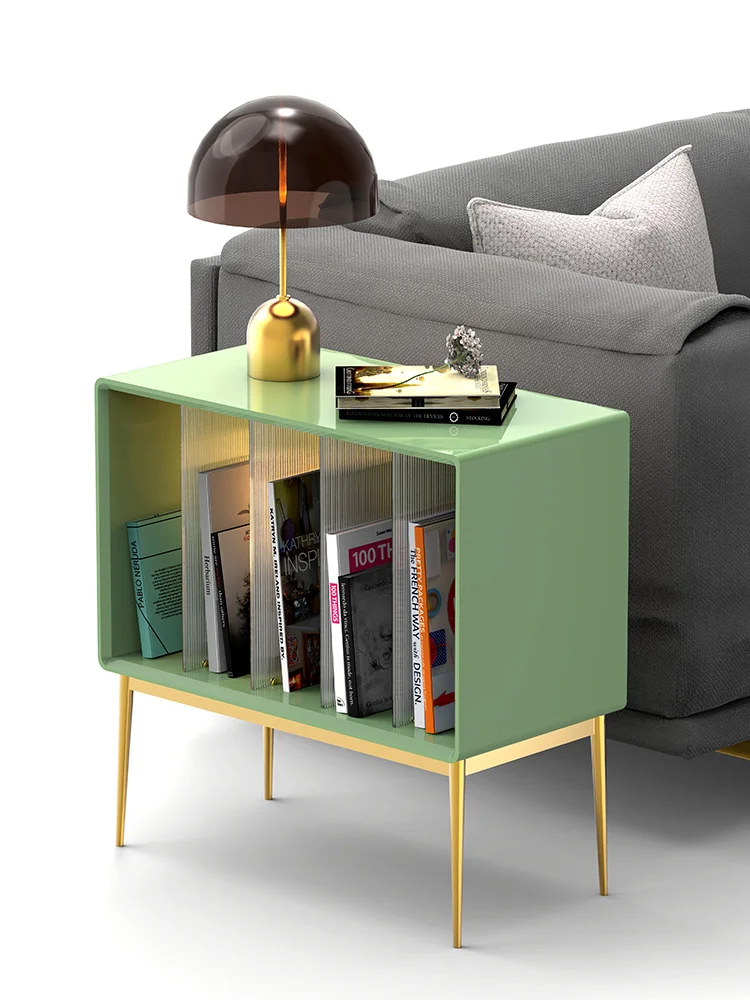Light Luxury Side Table Sofa Cabinet Movable Modern Simple Rectangular Locker |