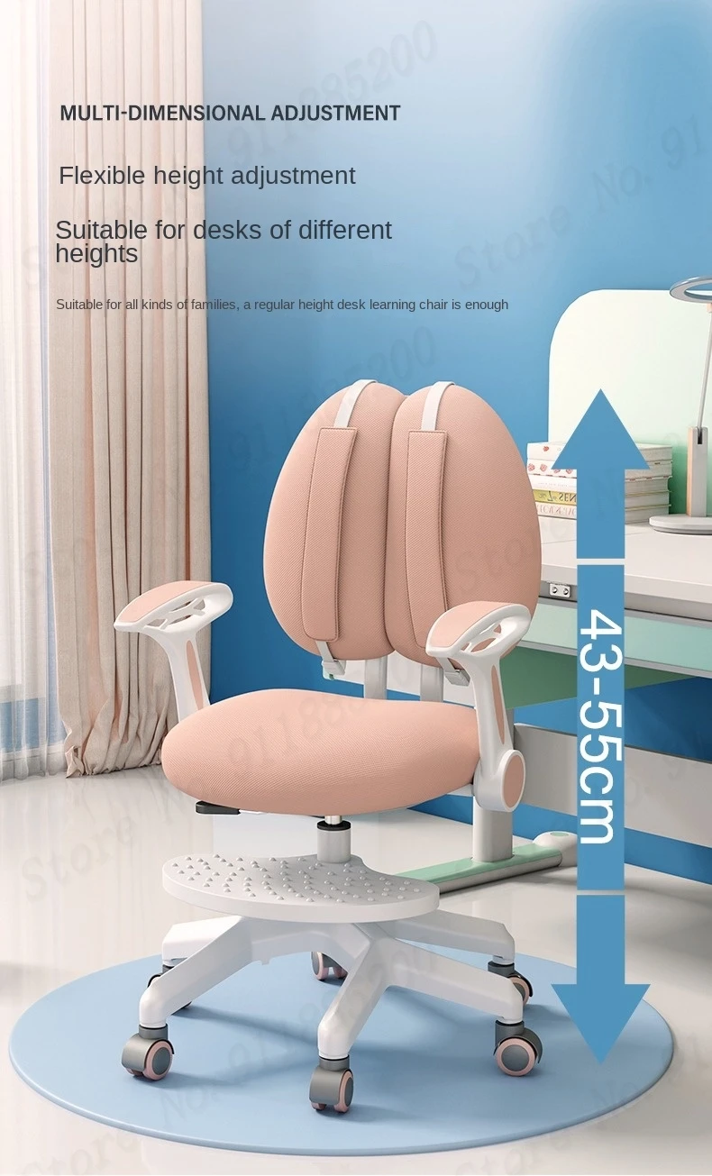 Description Picture 5 of itemNew Upgraded Children's Learning Chair Can Be Lifted Adjusted and Seated Primary School Students Have a Dormitory Writing Chair