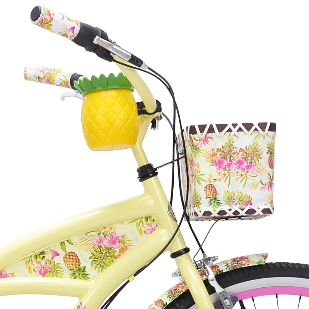 Pineapple Women's Margaritaville Beach Cruiser Kent 26 Inch