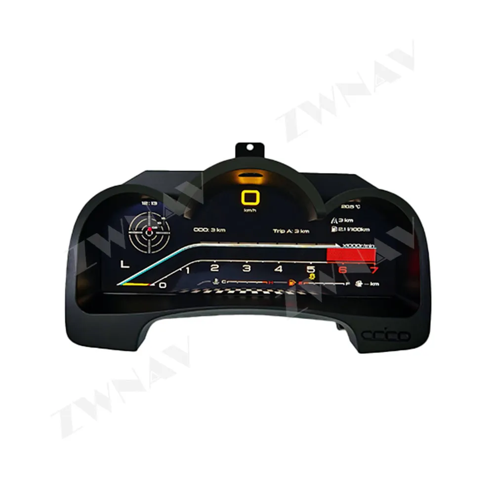 Grupo Digital de 12,3 pulgadas para Toyota Hilux 2005-2015 Panel de instrumentos LCD tablero velocímetro automático medidor de repuesto 4