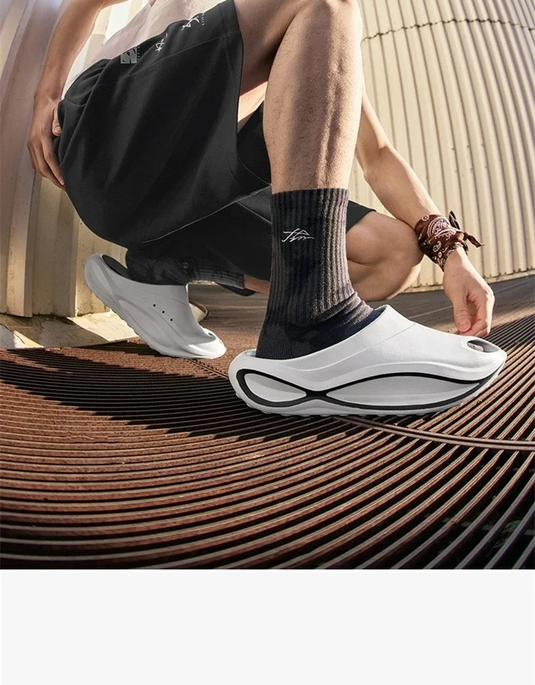 شباشب Xtep Starfall للذكور لصيف 2025 أحذية جديدة خفيفة الوزن غير رسمية قابلة للتنفس ونعل ناعم أحذية زغب مريحة 875219350001