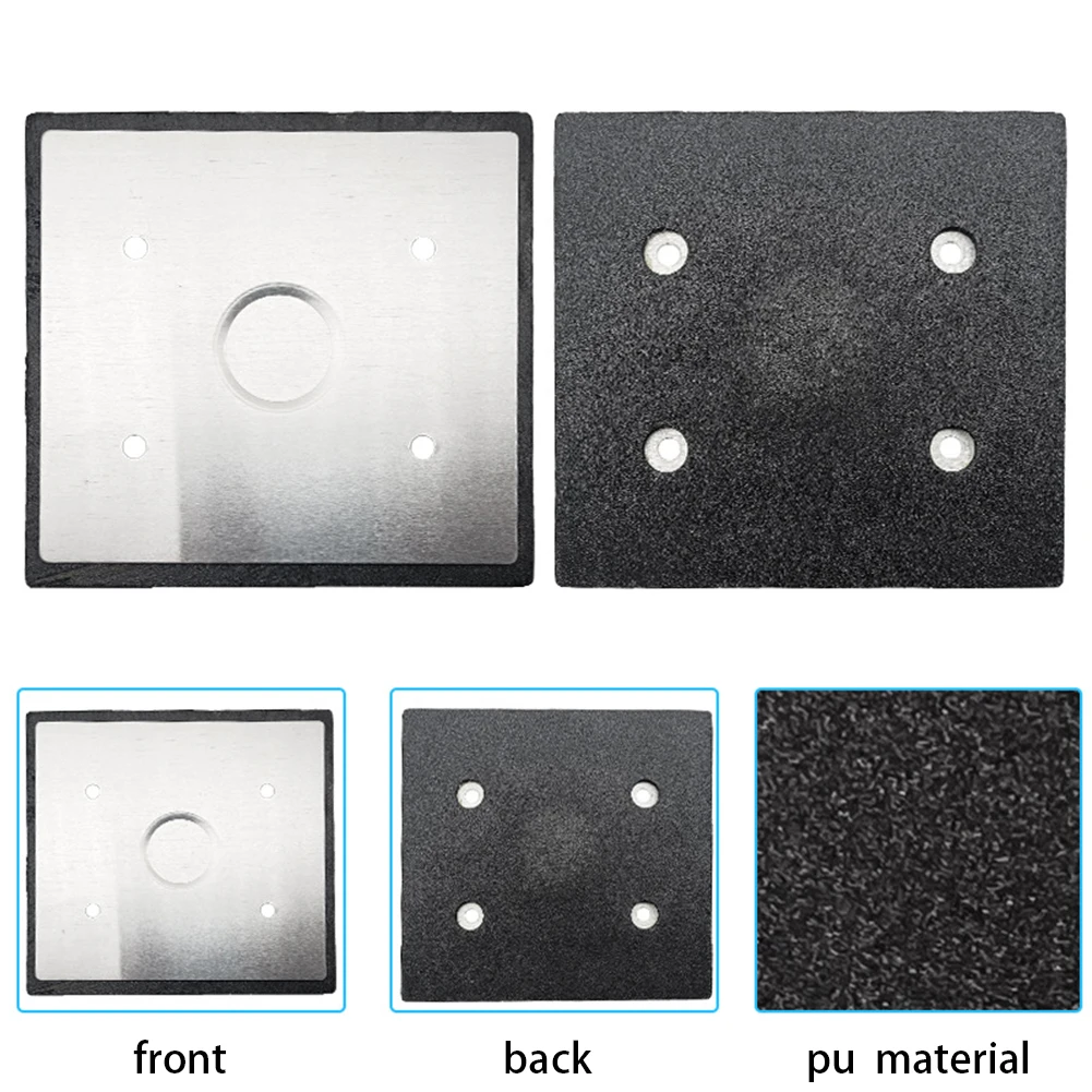 1 шт. 104*107 мм подложка, сменный квадратный полировальный диск с 4 отверстиями, шлифовальный диск для полировки дерева, металла, аксессуары для электроинструмента нейлоновый шлифовальный круг 3 дюйма 75 мм полировальные диски для полировки металла дерева пластика электроинструмента аксессуары детали