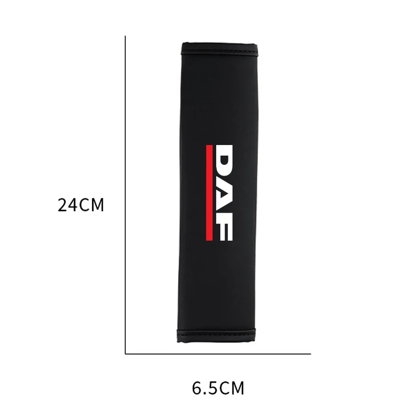 2pcs Car Seat Belt Cover Suede Seat Belt Shoulder Pad Leather for DAF 106xf 105 cf85 Truck lf van car interior accessories