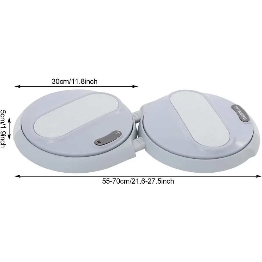 Ab Twister Board, Adjustabl Waist Twister Machine with Elastic Tension Ropes & LCD Display, Ab Machine Weight for Slim Waist and