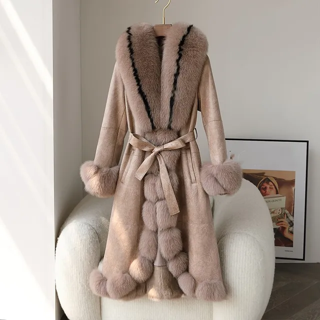 【 Riu 】Fur collar long coat $_10.JPG?set_id=880000500F