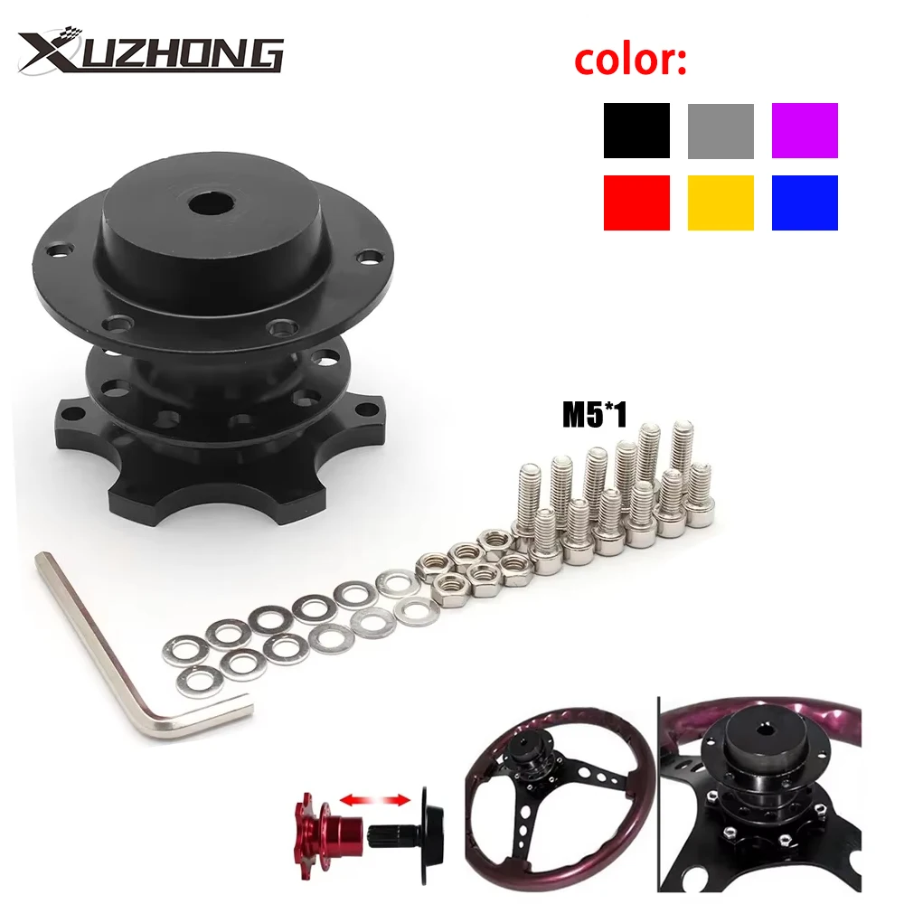 Stuurwiel Quick Release Disconnect Hub, 3 Gat Snelle demontage Auto Universele 360 Stuurwiel Quick Release Tool Stuurwiel Quick Release Disconnect Hub, 3 Gat Snelle demontage Auto Universele 360 Stuurwiel Quick Release Tool