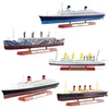 Classics Luxury Cruises Simulation Alloy Ship Model Titanic Ornament Lusitania Normandy HMHS BRITANNIC Steamer 1