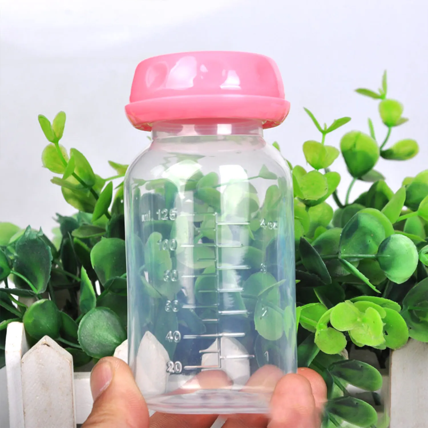 125ml infant PP fresh feeding bottle, breast milk bottle, refrigerated storage bottle, drop-proof and leak-proof wide-mouth cup 6
