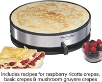 Electric Crepe Maker with 13” Nonstick Griddle for Eggs,Omelets and Quesadillas, W/ Temperature Control, Batter Cup,  (38400PS) 1