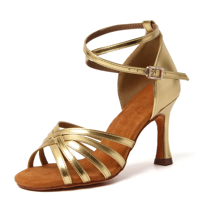 

High Quality Women's Latin Dance Shoes Ballroom High Heel Dance Shoes Soft Sole Tango Salsa Party Shoes For Ladies Girl Sandals