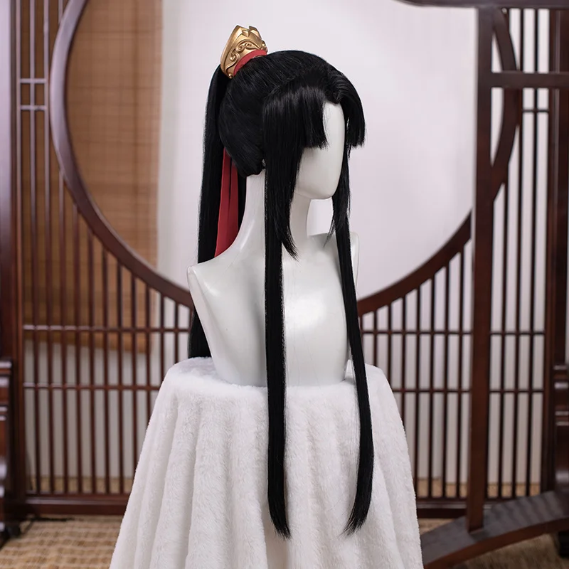 Anime MoDaoZuShi MDZS Cosplay Jin Ling Grandmaster Of Demonic Cultivation Cosplay Wig Chinese Fan Prop Halloween