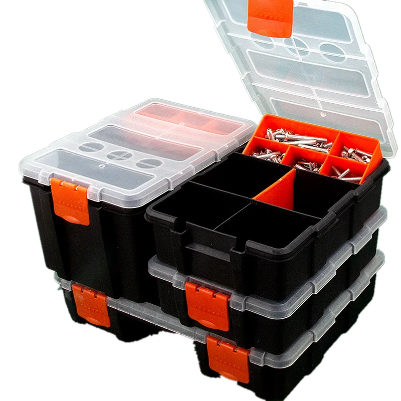 Greener-Caja de Herramientas de Hardware, organizador de tornillos de  plástico desmontable multifunción, piezas pequeñas, primer lote
