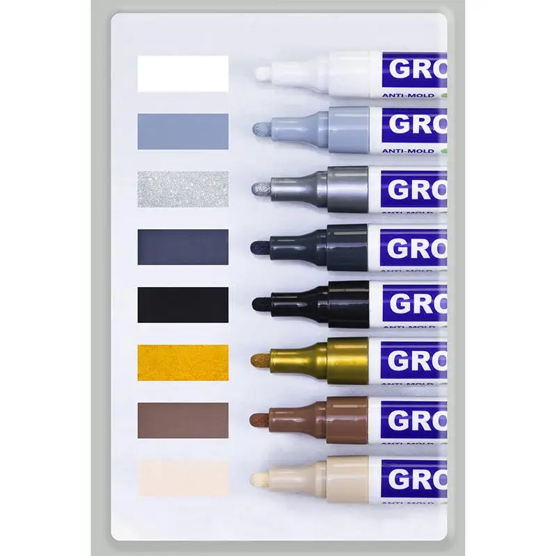 Tile Grout Pen Waterproof Marker Wall Beauty Seam Pen For Tiles Floor Bathroom Decontamination Seam Repair Cleaner Agents Paint