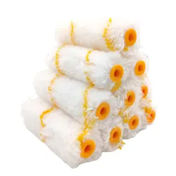 10-Pack Professional Paint Roller Sleeves and Edger Brush Set (01)