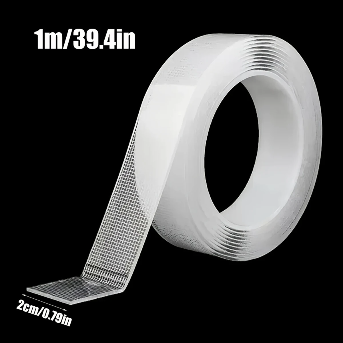 Ultra-Strong Double-Sided Nano Adhesive Tape - Clear, Removable, Waterproof, Heavy-Duty, Extra Sticky Strip, 1-5m