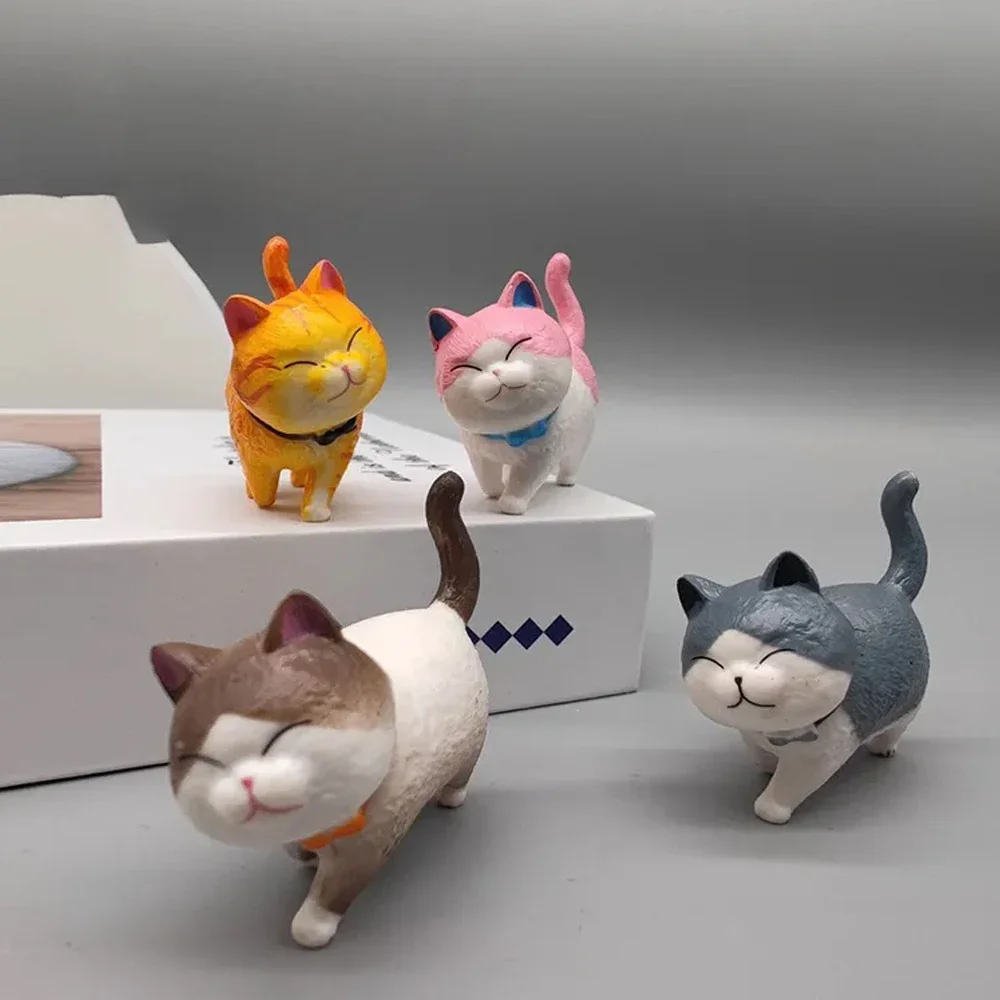 Mini Chat Mignon, 9/18 Pièces, Figurines De Chaton Kawaii Pour Cadeaux D'anniversaire, Décoration De La Maison, Modèle De Bureau, Accessoires De Jardin