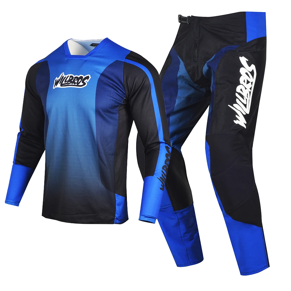 Willbros Motocross 180 Jersey Pants Combo Mx Mtb Dh Dirt Bike Offroad Outfit Bicicletta Downhill Gear Set Race Suit