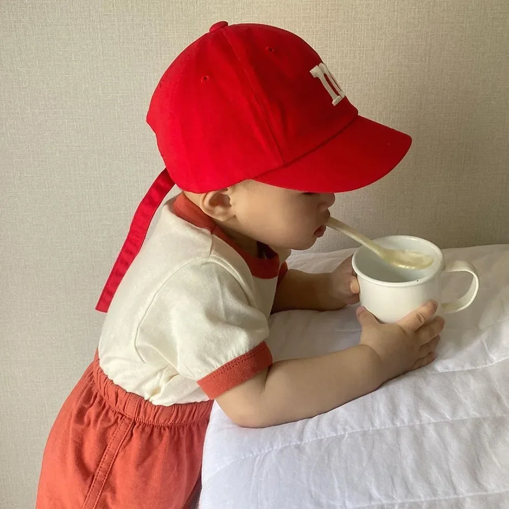 Children's Thin Visor Cap Handsome Letter Baseball Cap Outdoor Sun Hat
