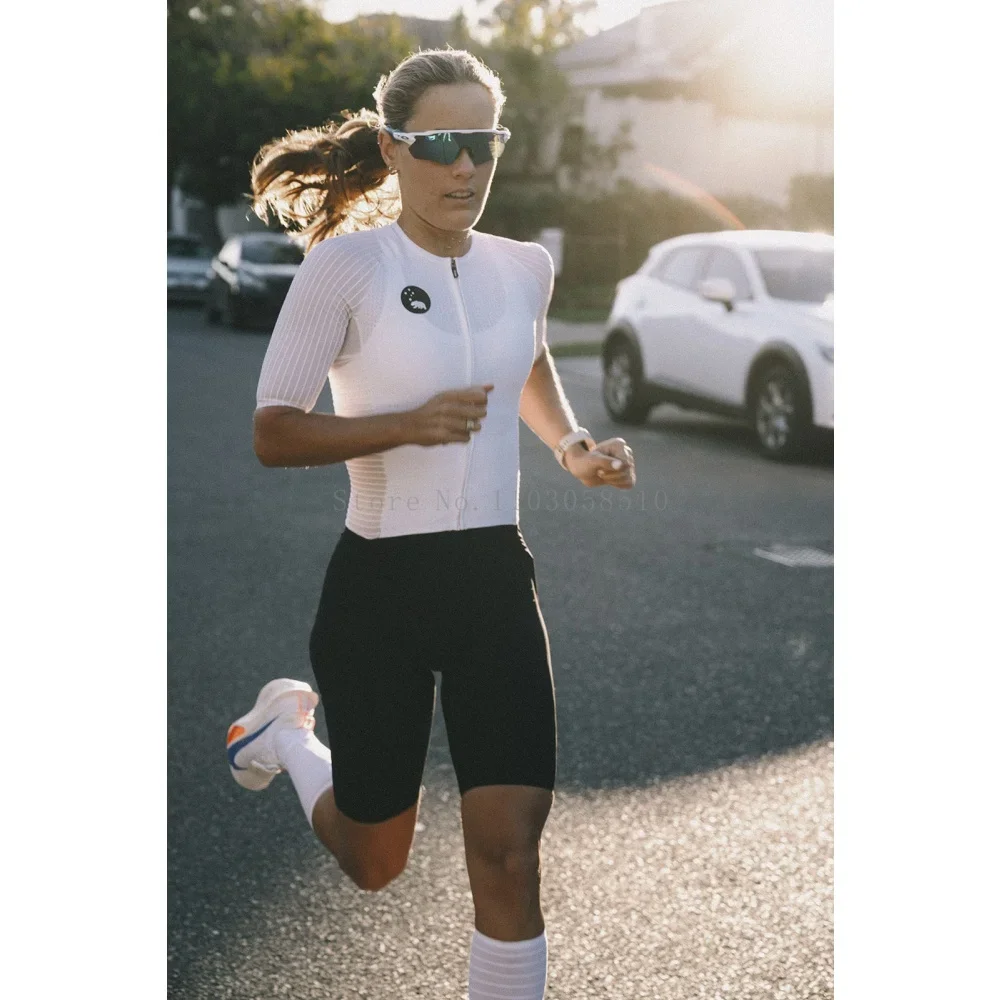 Wyn Republic Triathlon Suit women Cycling Short Sleeve Quick Dry Jumpsuit Trisuit skinsuit Bicycle Equipment Mono Ciclismo 2025