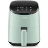 Small Air Fryer Oven 2.1 Qt, 4-in-1 Mini Airfryer, Roast, Reheat, Low-noise & 100 PCS Square Disposable Paper Liners, Non-Stick 2