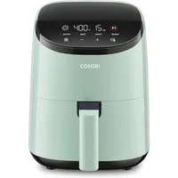 Small Air Fryer Oven 2.1 Qt, 4-in-1 Mini Airfryer, Roast, Reheat, Low-noise & 100 PCS Square Disposable Paper Liners, Non-Stick 2