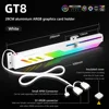 COOLMOON GT8 Graphics Card Bracket Horizontal GPU Support 5V ARGB Holder Computer Video Card Stand for ASUS/ASRock Motherboards 6