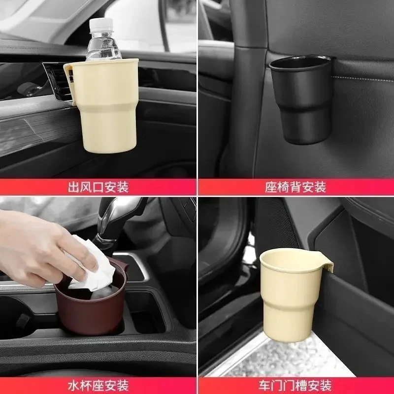 Organizzatore Multifunzionale per Auto, Portabicchieri, Supporto per Telefono, Mini Cestino, Accessori per Interni Auto - Image 5