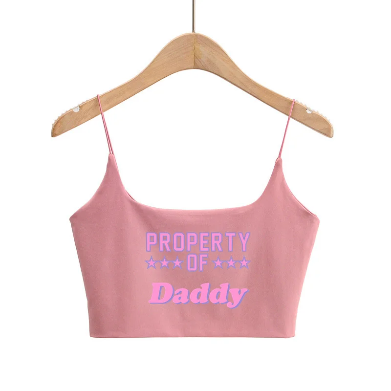 PROPERTY OF Daddy Square Neck Camis for Women Fitted Seamless Cropped Tank Cute Crop Tops Double Lined Can Be Wear Without Bra 6 S419973b7de9f4a1795f9f9a2a5ec62c1t | LadyChar