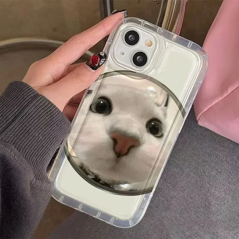 thumbnail image 1 of Funda de teléfono con dibujo de perro lindo coreano para iPhone 14 13 11 12 Pro Max 7 8 Plus X XR XS TPU suave transparente estética trasera, 1 of 5