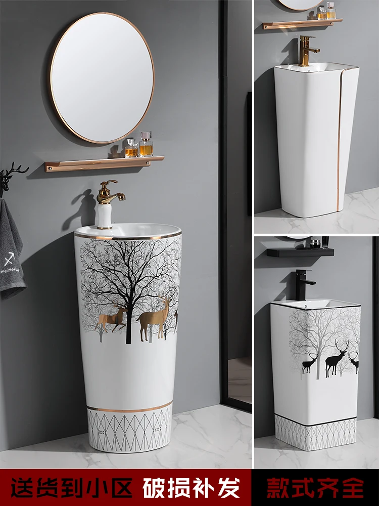 

Pedestal Basin Phnom Penh Wash Basin Floor Type Wash Basin Ceramic Washbasin Integrated Integrated Basin