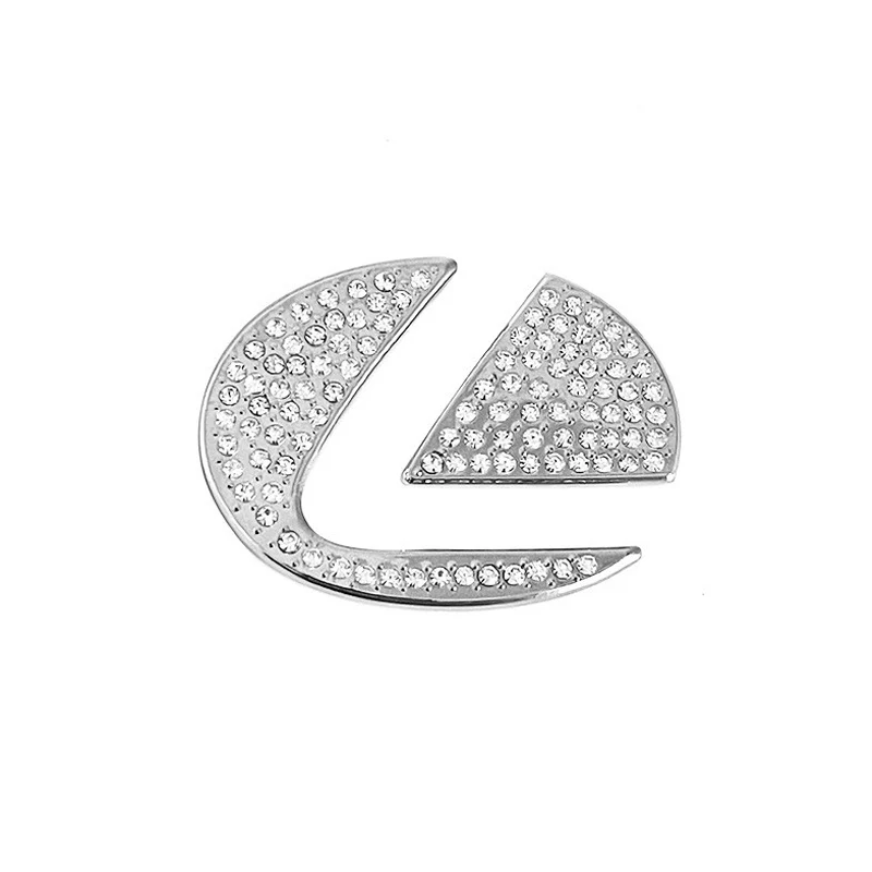 

For Lexus Sticker Car Steering Wheel Emblem Badge Logo Sparkling Sticker Cover Decorative Diamond Car Sticker Auto Accessorie