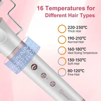Hatteker fer à friser professionnel en céramique Triple baril onduler outil de coiffure électrique pour boucles et vagues polyvalentes EU 2